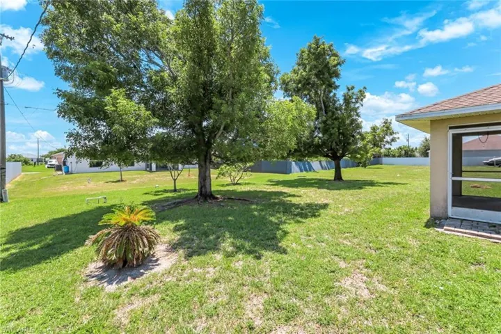 View of green lawn