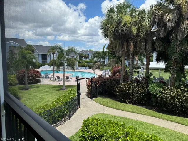View of landscaped area from lanai