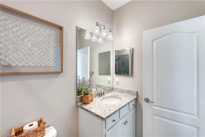 Bathroom featuring vanity