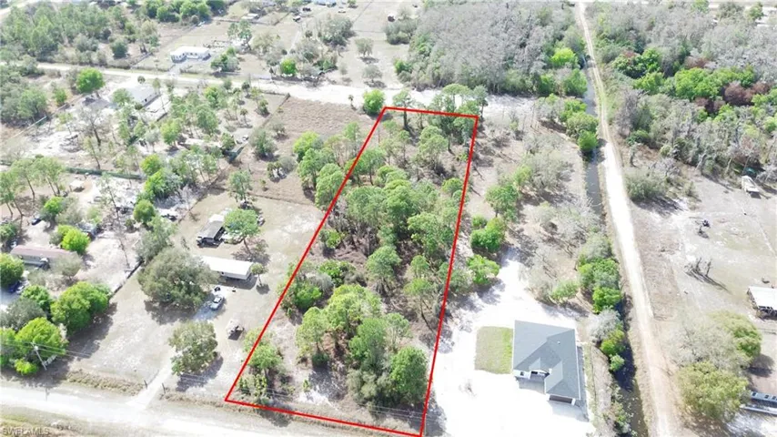 View of rural area with property parcel outlined