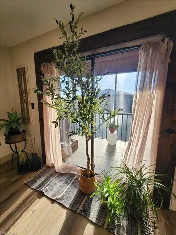 Entryway featuring wood finished floors