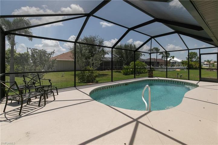 Sunny pool deck