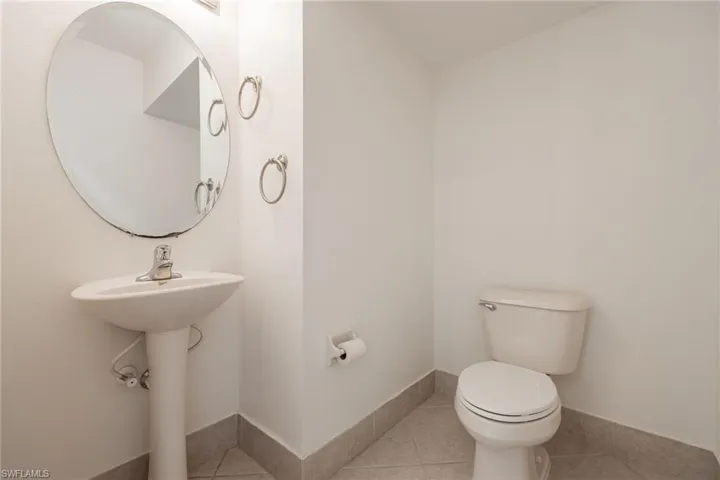 Half bathroom downstairs