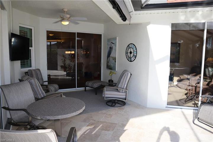 Enclosed Sitting Area with Awning