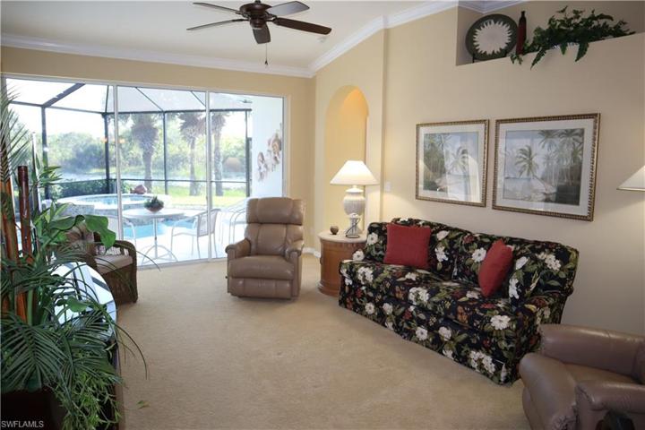 Living Room with Slider out to Lanai
