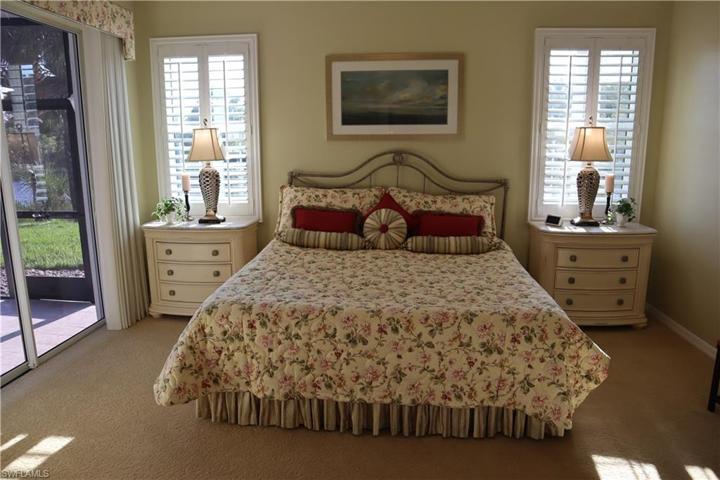 Large Primary Bedroom with Sliders leading out to Pool/Spa