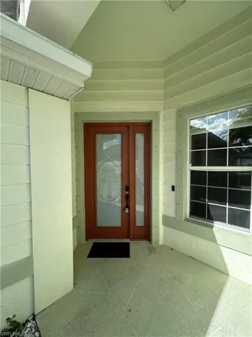 View of exterior entry