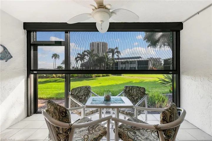 Electric Storm shade on lanai