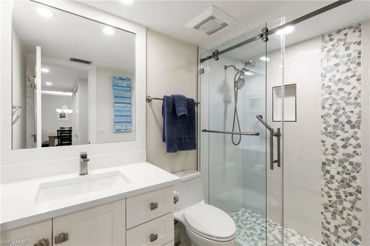 Guest bath updated and tasteful