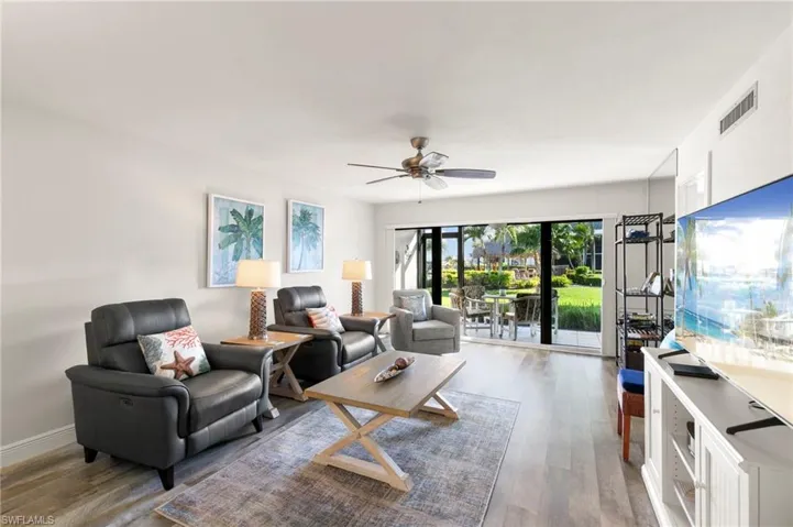 Luxury vinyl flooring throughout the unit