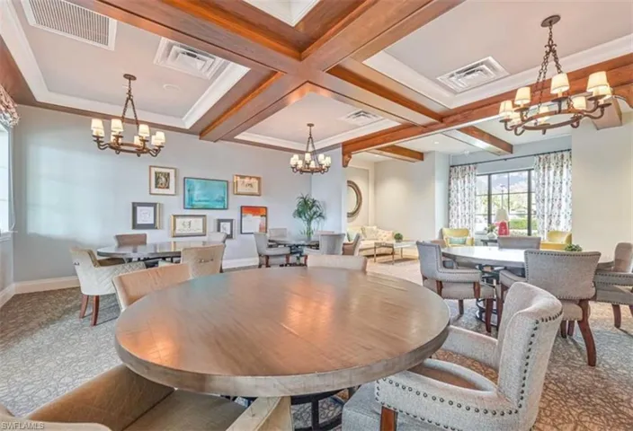 Sitting space for residential meetings, game room etc
