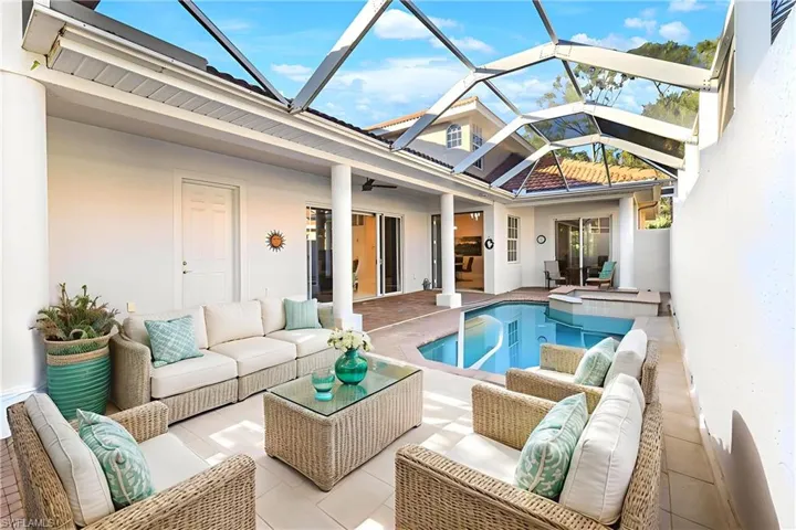 Virtually Staged to create the outdoor living space for relaxation