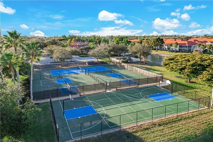 Surrounded with tropical lush landscaping