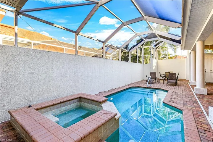 Private Pool and Hot Tub and plenty of space for outdoor furniture