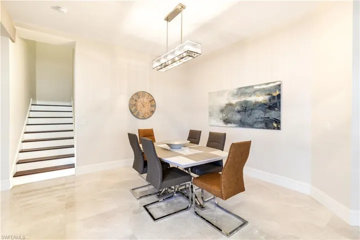 Full flight of stairs (w/3 landings) up to the 2 Ensuites