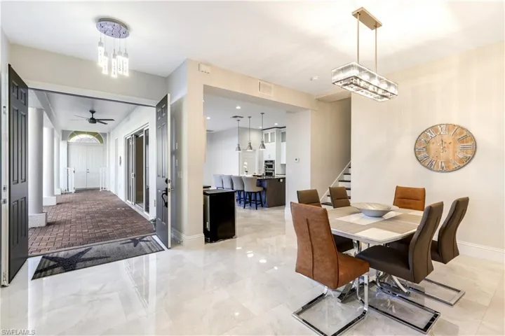 Dining space looking into the open Kitchen area