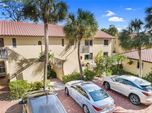 Drone view of front of condo