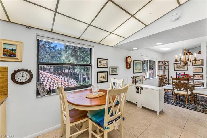 View from the kitchen looking toward dining area.