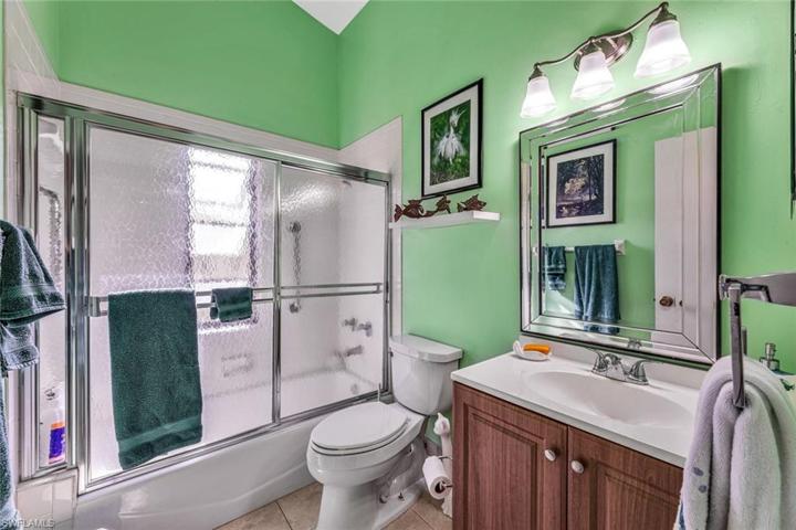 Guest bathroom with new vanity