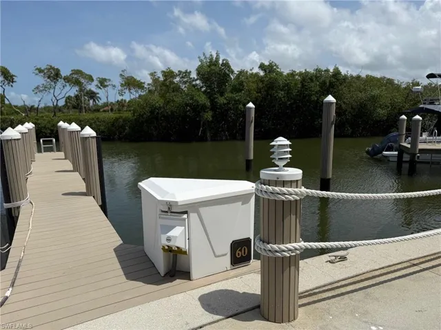 Slip with electric, water & dock box