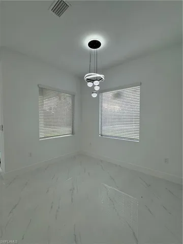 View of unfurnished dining area