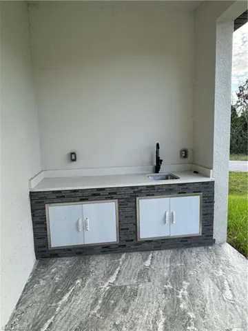 View of patio / terrace featuring sink