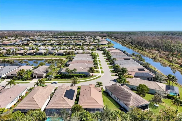 Aerial view of your beautiful and pristine neighborhood!