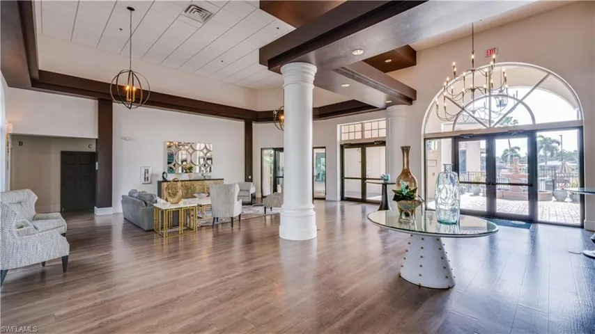Lobby of the clubhouse
