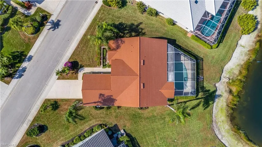 Ariel view of the house