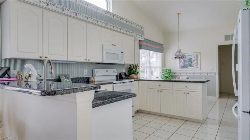 Kitchen with granite counter tops