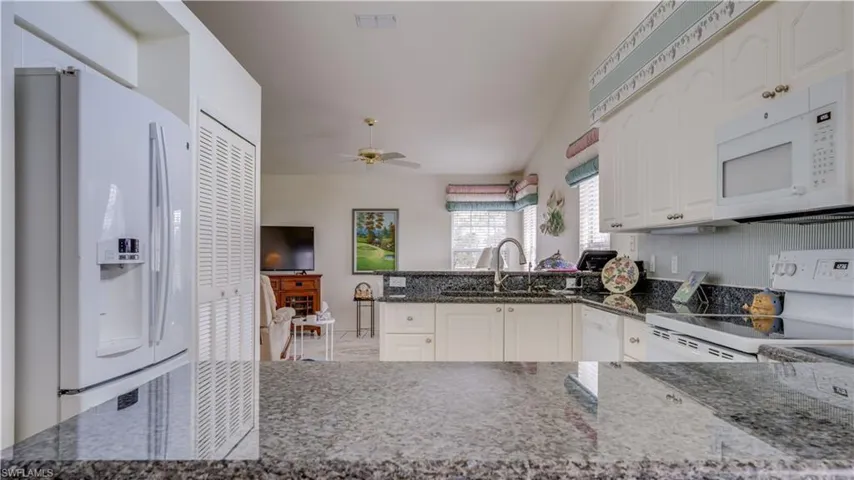 Kitchen with granite counter tops