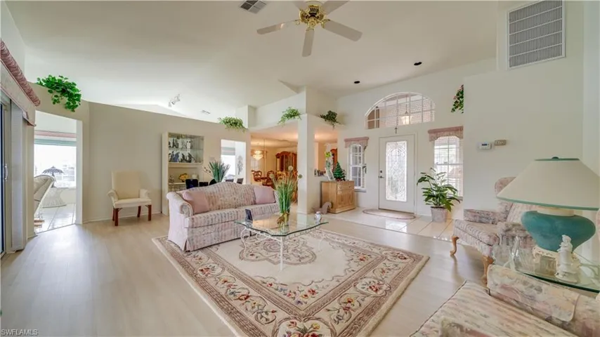 Living room and entry