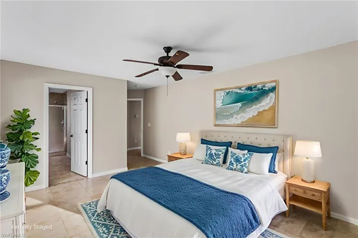 Virtually Staged front guest bedroom.