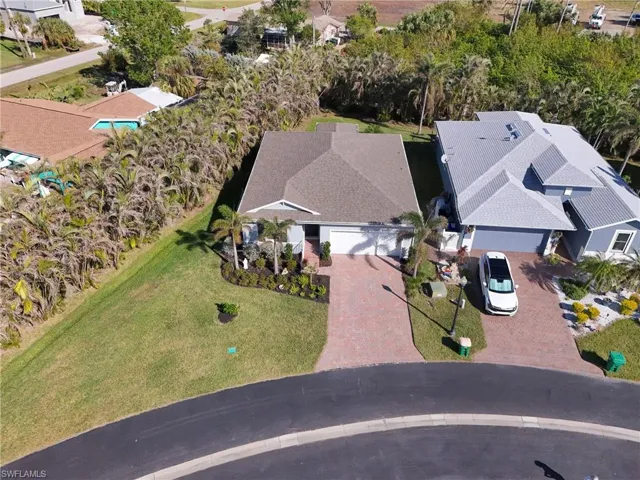 View from above of property