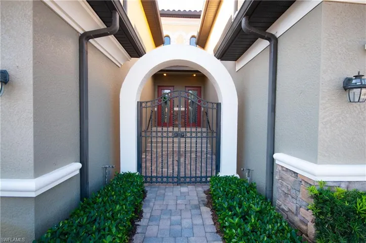 View of exterior entry