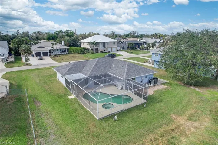 Aerial rear view