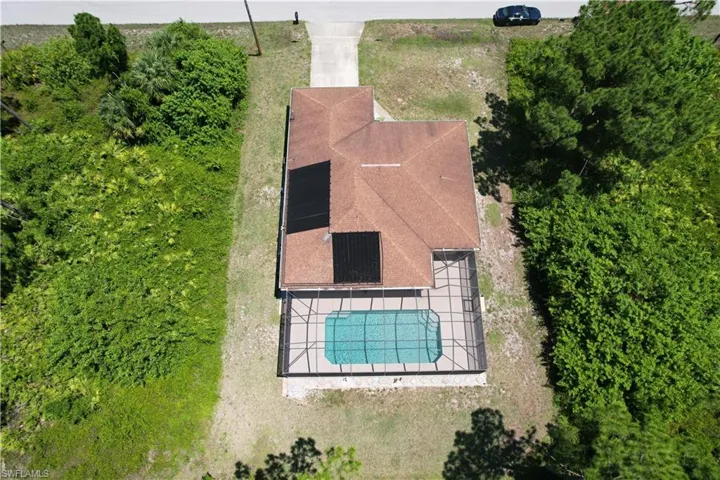 Pool and solar panels