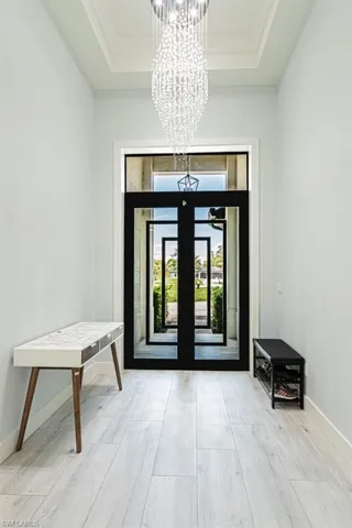 Impact Front Double Doors in Foyer