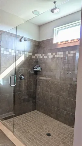 Main Bath Shower featuring rainshower and handheld shower wand