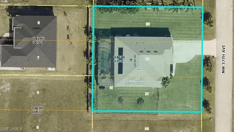 Aerial View--TRIPLE OVERSIZED LOT