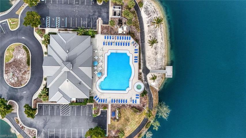 Aerial View of Pool & Amenities Center (post-Ian)