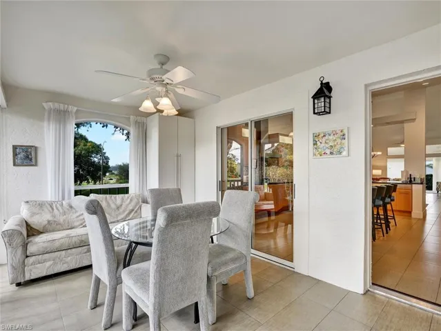 Entryway with sitting area