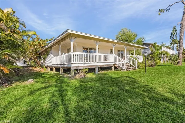 Back yard and porch