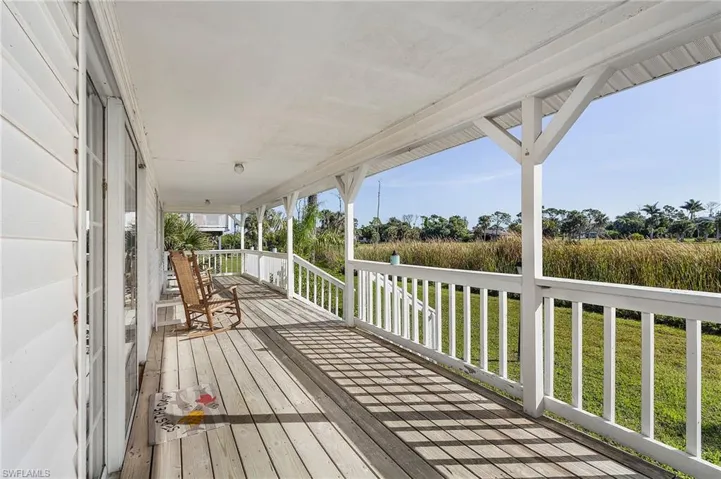 Large back porch
