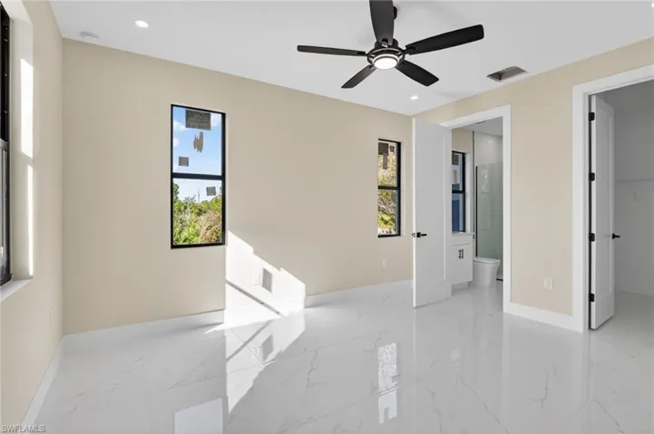 Master bedroom suite
