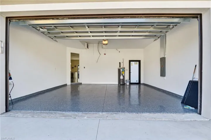 Epoxy finish on garage floor