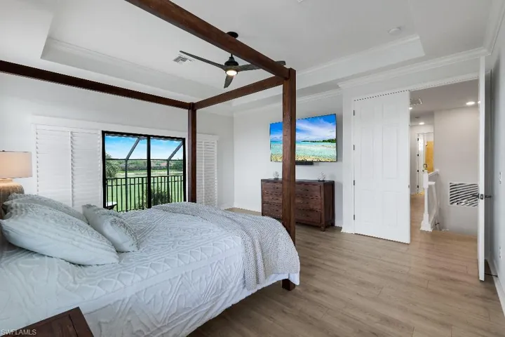 Large sliding glass doors with direct outdoor access