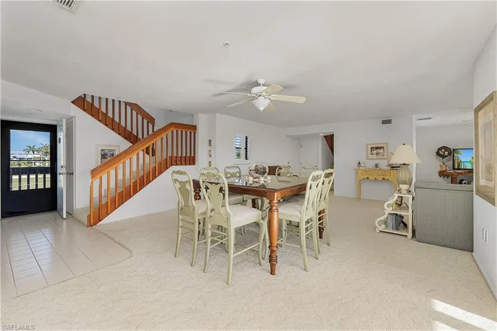 and dining area or open living