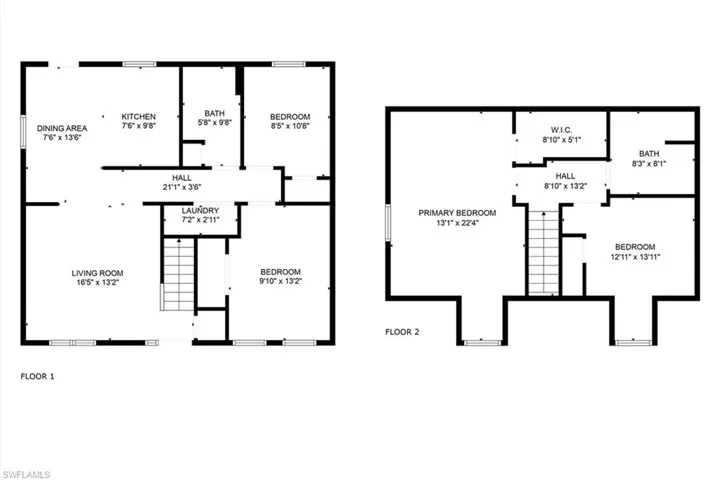 2 story Floor Plan