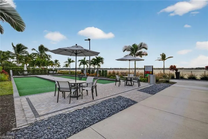 View of patio / terrace featuring a bocce ball area